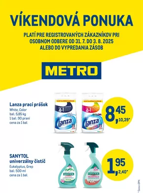 Katalóg METRO v Bratislava | Víkendová ponuka - Drogéria | 2025-07-31T00:00:00.000Z - 2025-08-03T00:00:00.000Z