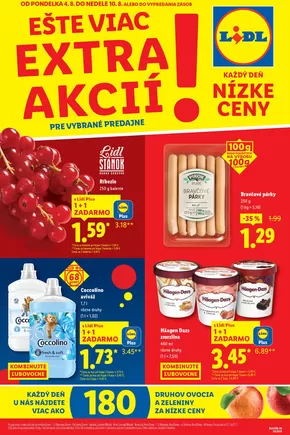 Katalóg Lidl v Kysucké Nové Mesto | Platné od 04. 08. 2025 | 2025-08-04T00:00:00.000Z - 2025-08-10T00:00:00.000Z