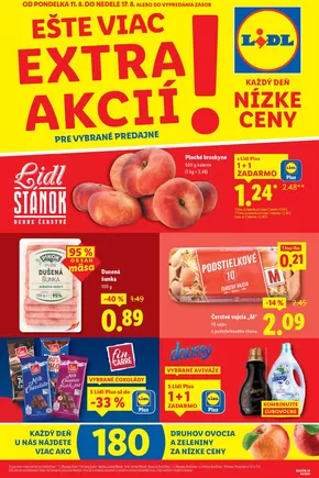Katalóg Lidl v Košice | Platné od 11. 08. 2025 | 2025-08-11T00:00:00.000Z - 2025-08-17T00:00:00.000Z