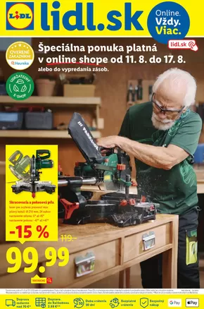 Katalóg Lidl v Košice | Platný od 11. 08. 2025 | 2025-08-11T00:00:00.000Z - 2025-08-17T00:00:00.000Z