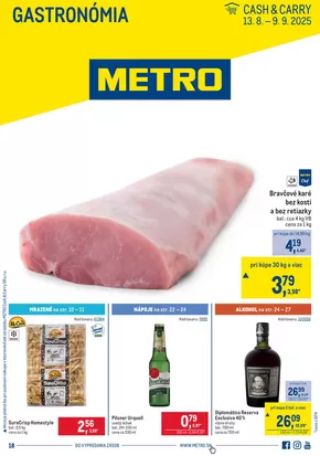 Katalóg METRO v Nitra | Gastronómia | 2025-08-13T00:00:00.000Z - 2025-09-09T00:00:00.000Z