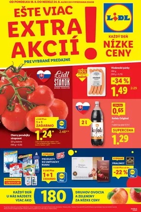 Katalóg Lidl v Banská Bystrica | Ušetrite teraz s našimi ponukami | 2025-08-18T00:00:00.000Z - 2025-08-24T00:00:00.000Z