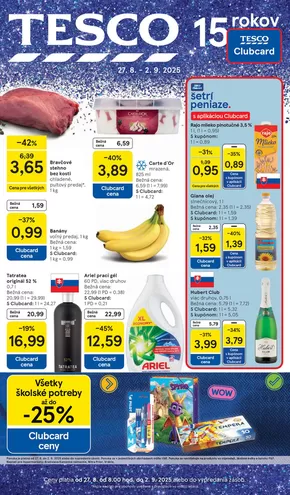 Katalóg Tesco v Humenné | 20250821002628160 2025 P27 SK HM CHM | 2025-08-27T00:00:00.000Z - 2025-09-02T00:00:00.000Z