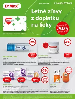 Katalóg Dr Max v Žilina | TOP Letak JUL AUGUST 2024 dermo nahlad | 2025-08-27T00:00:00.000Z - 2025-12-31T00:00:00.000Z