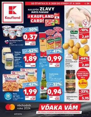 Katalóg Kaufland v Nitra | Naše najlepšie výhodné ponuky | 2025-08-21T00:00:00.000Z - 2025-08-27T00:00:00.000Z