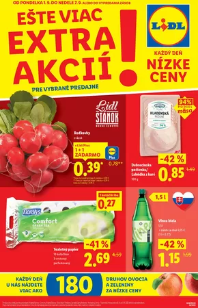 Katalóg Lidl v Bratislava | Ušetrite teraz s našimi ponukami | 2025-09-01T00:00:00.000Z - 2025-09-07T00:00:00.000Z