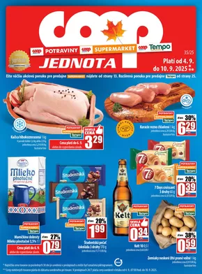Katalóg COOP Jednota v Bratislava | Leták COOP Jednota | 2025-09-04T00:00:00.000Z - 2025-09-10T00:00:00.000Z