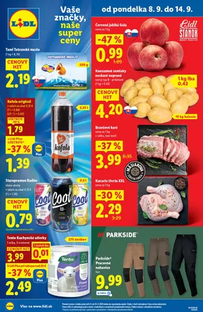 Katalóg Lidl v Dunajská Streda | Platný od pondelka 08. 09. 2025 | 2025-09-08T00:00:00.000Z - 2025-09-14T00:00:00.000Z