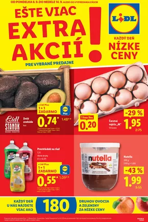Katalóg Lidl v Dunajská Streda | Platné od 08. 09. 2025 | 2025-09-08T00:00:00.000Z - 2025-09-14T00:00:00.000Z