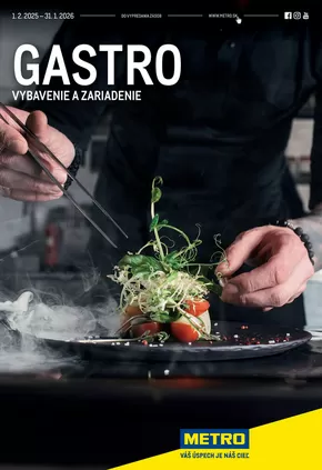 Katalóg METRO v Stupava | Gastro vybavenie a zariadenie | 2025-09-08T00:00:00.000Z - 2025-09-22T00:00:00.000Z