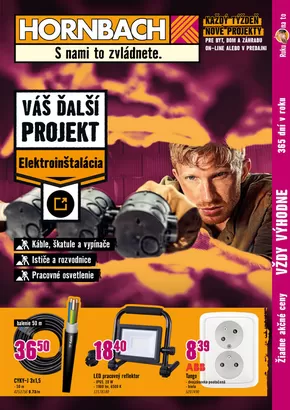 Katalóg HORNBACH | Váš ďalší projekt - Elektroinštalácia | 2025-09-11T00:00:00.000Z - 2025-09-25T00:00:00.000Z