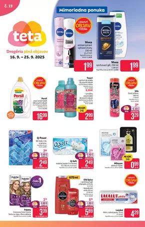 Katalóg TETA Drogerie | TETA Drogerie katalóg | 2025-09-15T00:00:00.000Z - 2025-09-29T00:00:00.000Z