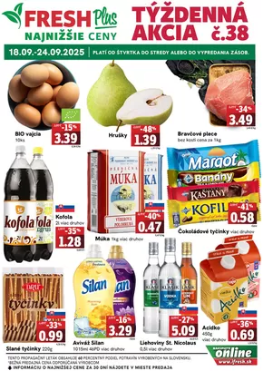 Katalóg Fresh v Banská Bystrica | Týždenná akcia FRESH Plus | 2025-09-18T00:00:00.000Z - 2025-09-24T00:00:00.000Z