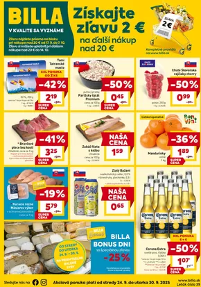 Katalóg Billa | Exkluzívne ponuky a výhodné ponuky | 2025-09-24T00:00:00.000Z - 2025-09-30T00:00:00.000Z