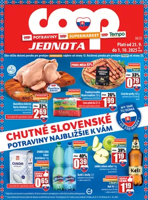 Katalóg COOP Jednota v Žilina | Leták COOP Jednota | 2025-09-25T00:00:00.000Z - 2025-10-01T00:00:00.000Z