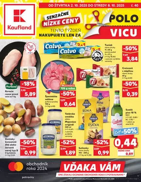 Katalóg Kaufland v Galanta | Skvelá ponuka pre všetkých zákazníkov | 2025-10-02T00:00:00.000Z - 2025-10-08T00:00:00.000Z