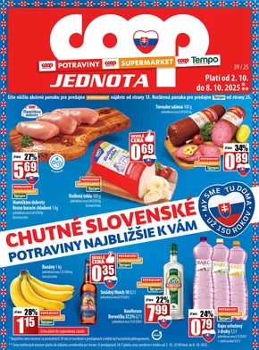 Katalóg COOP Jednota v Trnava | Leták COOP Jednota | 2025-10-02T00:00:00.000Z - 2025-10-08T00:00:00.000Z
