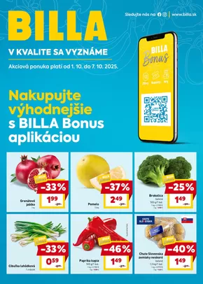 Katalóg Billa v Galanta | Objavte atraktívne ponuky | 2025-10-01T00:00:00.000Z - 2025-10-07T00:00:00.000Z