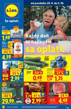 Katalóg Lidl v Košice | Platný od 29. 09. 2025 | 2025-09-29T00:00:00.000Z - 2025-10-05T00:00:00.000Z