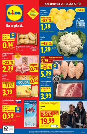 Katalóg Lidl v Košice | Platný od 02. 10. 2025 | 2025-10-02T00:00:00.000Z - 2025-10-05T00:00:00.000Z