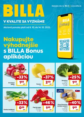 Katalóg Billa v Ružomberok | Najlepšie ponuky pre šetrných | 2025-10-08T00:00:00.000Z - 2025-10-14T00:00:00.000Z