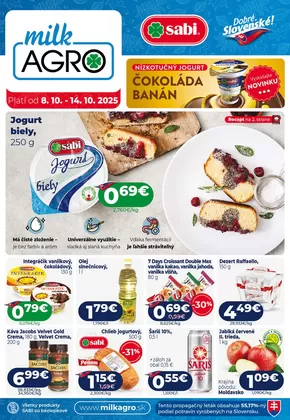Katalóg Milk Agro v Ružomberok | Aktuálny leták | 2025-10-08T00:00:00.000Z - 2025-10-14T00:00:00.000Z