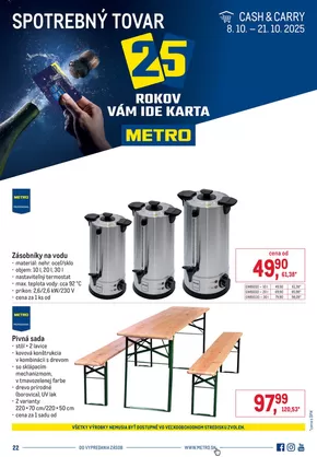 Katalóg METRO v Ružomberok | Spotrebný tovar | 2025-10-09T00:00:00.000Z - 2025-10-23T00:00:00.000Z