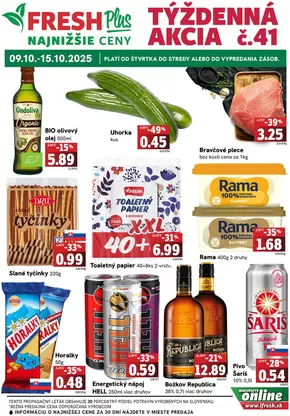 Katalóg Fresh v Ružomberok | Týždenná akcia FRESH Plus | 2025-10-10T00:00:00.000Z - 2025-10-24T00:00:00.000Z
