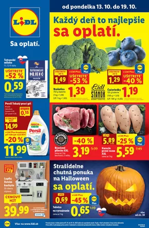 Katalóg Lidl v Trenčín | Platný od 13. 10. 2025 | 2025-10-13T00:00:00.000Z - 2025-10-19T00:00:00.000Z