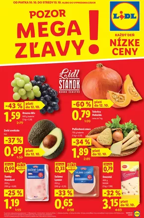 Katalóg Lidl v Trenčín | Platné od 10. 10. 2025 | 2025-10-10T00:00:00.000Z - 2025-10-15T00:00:00.000Z