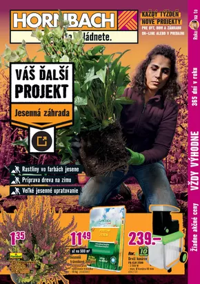 Katalóg HORNBACH | Váš ďalší projekt - Jesenná záhrada | 2025-10-14T00:00:00.000Z - 2025-10-28T00:00:00.000Z