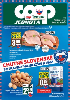 Katalóg COOP Jednota v Dubnica nad Váhom | Najlepšie ponuky pre lovcov výhodných ponúk | 2025-10-16T00:00:00.000Z - 2025-10-22T00:00:00.000Z