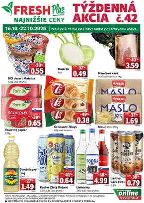 Katalóg Fresh v Šaštín-Stráže | Týždenná akcia FRESH Plus | 2025-10-19T00:00:00.000Z - 2025-11-02T00:00:00.000Z
