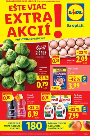 Katalóg Lidl | Najlepšie ponuky a zľavy | 2025-10-24T00:00:00.000Z - 2025-11-02T00:00:00.000Z