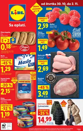 Katalóg Lidl v Prievidza | Platný od 30. 10. 2025 | 2025-10-30T00:00:00.000Z - 2025-11-02T00:00:00.000Z