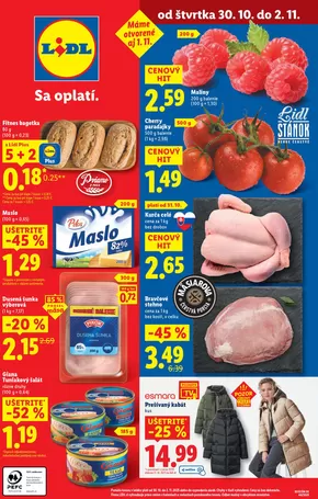 Katalóg Lidl v Snina | Platný od 30. 10. 2025 | 2025-10-30T00:00:00.000Z - 2025-11-02T00:00:00.000Z
