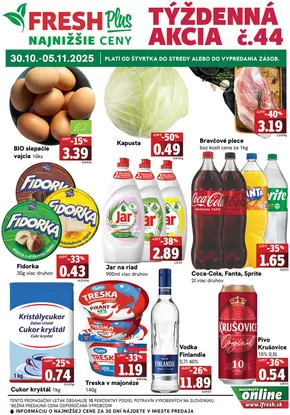 Katalóg Fresh v Žilina | Týždenná akcia FRESH Plus | 2025-10-30T00:00:00.000Z - 2025-11-13T00:00:00.000Z