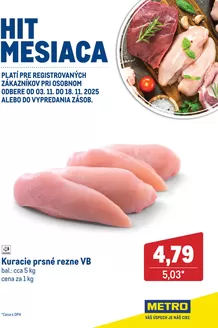 Katalóg METRO v Bratislava | Hit mesiaca - Kuracie prsné rezne | 2025-11-03T00:00:00.000Z - 2025-11-18T00:00:00.000Z
