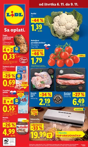Katalóg Lidl v Sabinov | Platný od 06. 11. 2025 | 2025-11-06T00:00:00.000Z - 2025-11-09T00:00:00.000Z