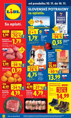 Katalóg Lidl v Šamorín | Platný od 10. 11. 2025 | 2025-11-10T00:00:00.000Z - 2025-11-16T00:00:00.000Z