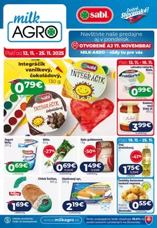 Katalóg Milk Agro v Bratislava | Aktuálny leták | 2025-11-12T00:00:00.000Z - 2025-11-25T00:00:00.000Z
