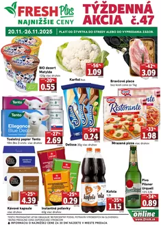 Katalóg Fresh v Žilina | Týždenná akcia FRESH Plus | 2025-11-20T00:00:00.000Z - 2025-11-26T00:00:00.000Z