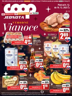Katalóg COOP Jednota v Prešov | Aktuálne ponuky a akcie | 2025-12-04T00:00:00.000Z - 2025-12-10T00:00:00.000Z