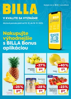 Katalóg Billa v Lučenec | Exkluzívne ponuky pre našich zákazníkov | 2025-12-10T00:00:00.000Z - 2025-12-16T00:00:00.000Z