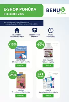 Katalóg Benu Lekáreň | Benu akciovy letak pre e shop | 2025-12-01T00:00:00.000Z - 2025-12-15T00:00:00.000Z