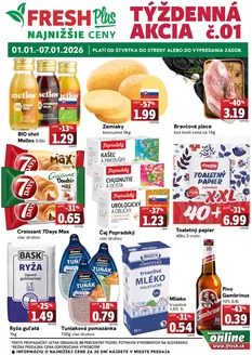 Katalóg Fresh v Bratislava | Týždenná akcia FRESH Plus | 2026-01-01T00:00:00.000Z - 2026-01-07T00:00:00.000Z