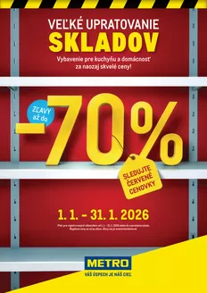 Katalóg METRO v Bratislava | Veľké upratovanie skladov – Kuchyňa a domácnosť | 2026-01-01T00:00:00.000Z - 2026-01-31T00:00:00.000Z