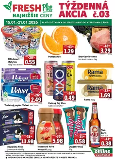 Katalóg Fresh v Trebišov | Týždenná akcia FRESH Plus | 2026-01-15T00:00:00.000Z - 2026-01-21T00:00:00.000Z