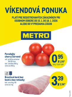 Katalóg METRO v Trebišov | Víkendová ponuka | 2026-01-15T00:00:00.000Z - 2026-01-18T00:00:00.000Z