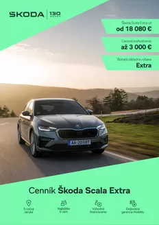 Katalóg Škoda v Vysoké Tatry | Skoda Scala FL Extra cennik | 2026-02-05T00:00:00.000Z - 2026-02-19T00:00:00.000Z